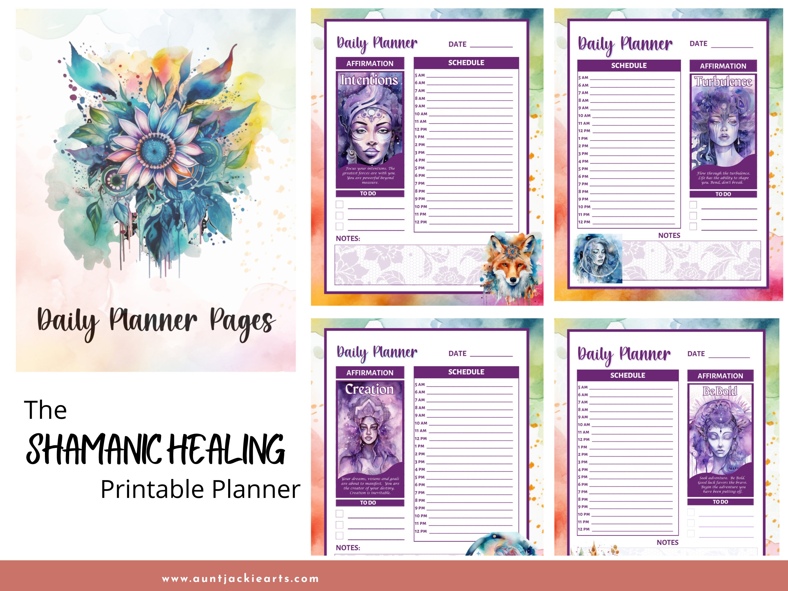 Planner Ritual Shamanic Tools Planner, PRINTABLE, Daily Planner, Healing Planner ...