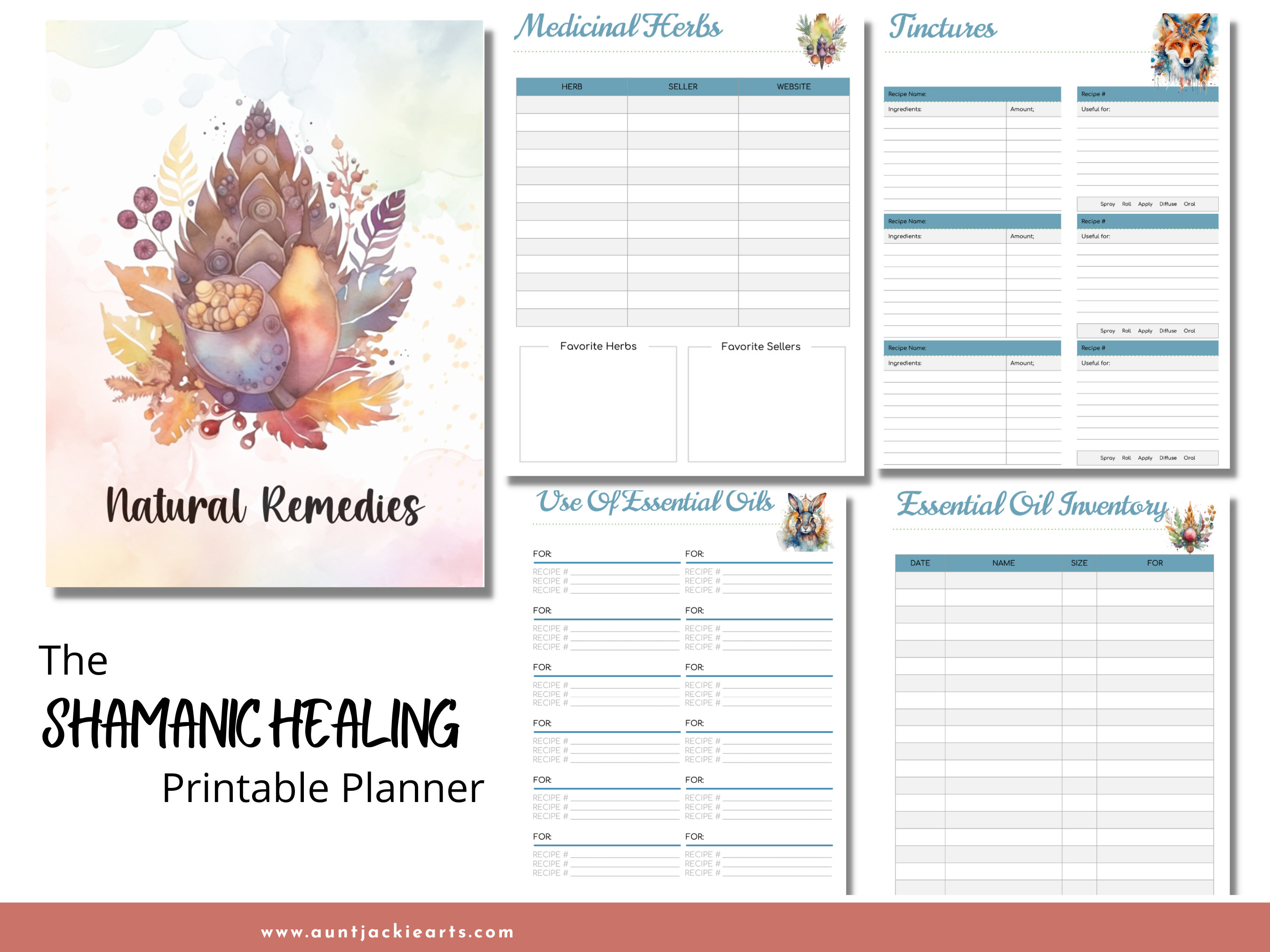 Planner Ritual Shamanic Tools Planner, PRINTABLE, Daily Planner, Healing Planner ...