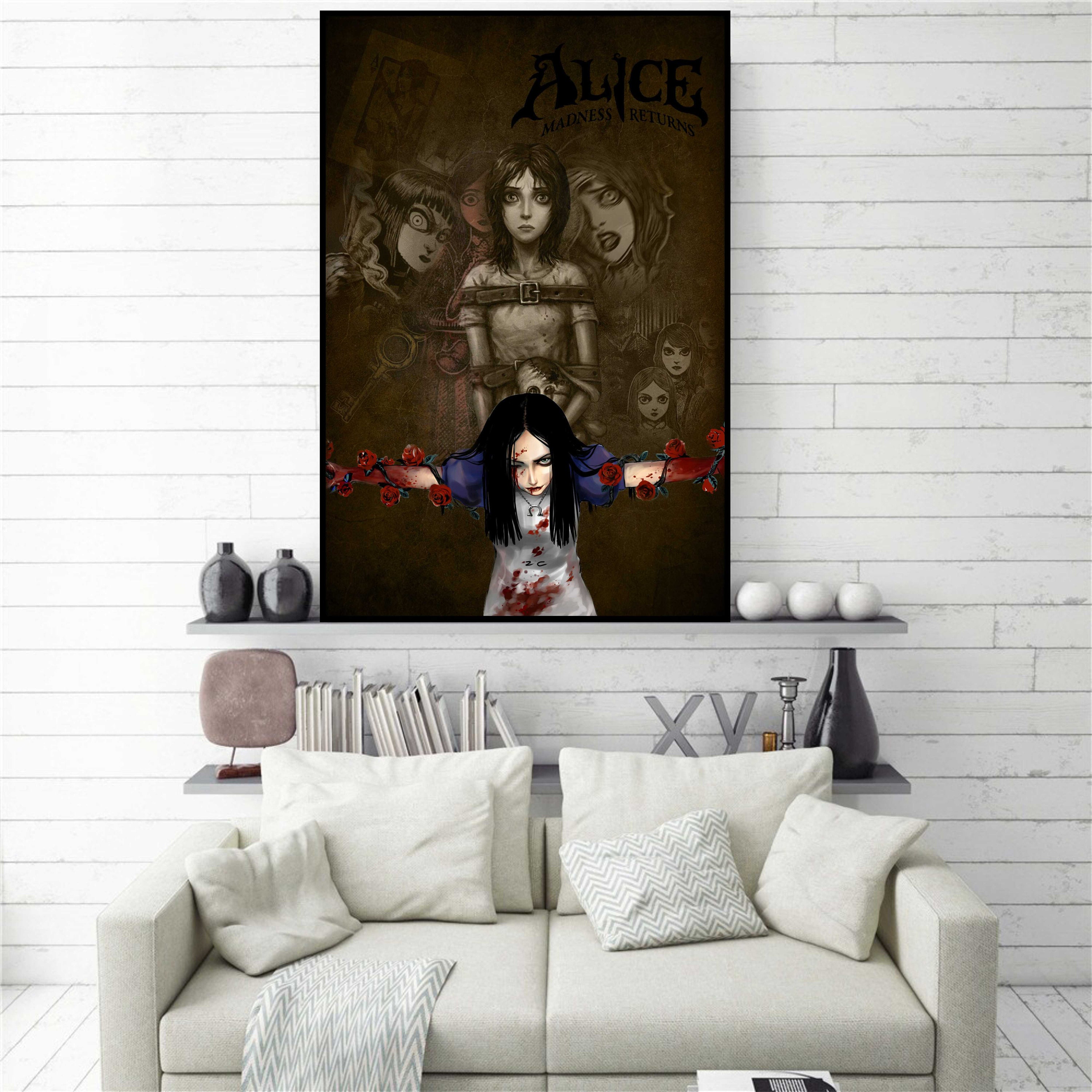 Game Alice Madness Returns 2 Canvas Poster Wall Art Decor Print Picture  Paintings for Living Room Bedroom Decoration Unframe:12×18inch(30×45cm) :  : Home & Kitchen