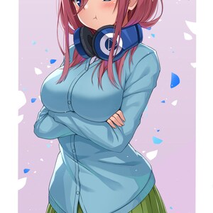 Anime Miku Nakano Poster Wall Decor Wall Print Wallpaper The Quintessential Quintuplets  Home Decor Wall Accessories Wall Art