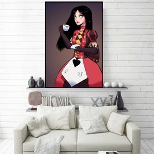 Alice Madness Returns Poster, Red Queen Room Wall Decor, Video Game Geek Gifts