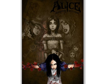 Game Alice Madness Returns 2 Canvas Poster Wall Art Decor Print Picture  Paintings for Living Room Bedroom Decoration Unframe:12×18inch(30×45cm) :  : Home & Kitchen