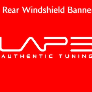 37" LAP3 Authentic Tuning Rear Windshield Banner
