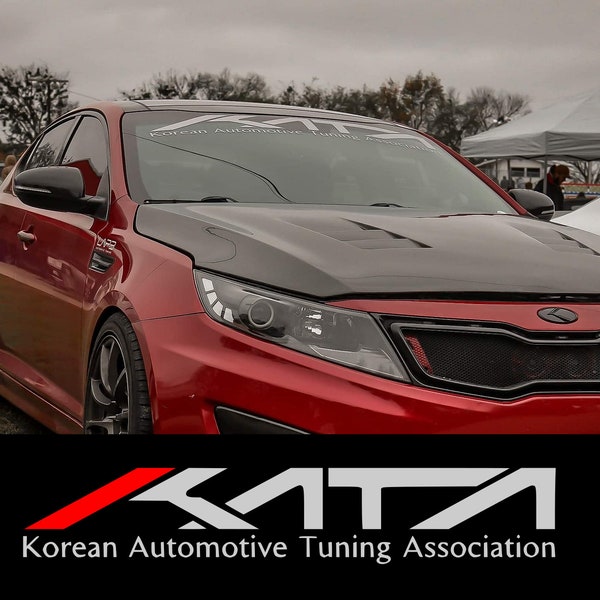 45" KATA Windshield Banner (Korean Automotive Tuning Association) OG Style w/text