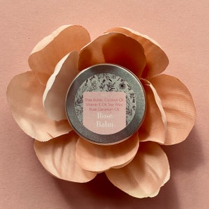 Rose Balm Body Butter Lip Balm All Natural Balm 30g Rose Scented Vegan Friendly & Cruelty Free image 1