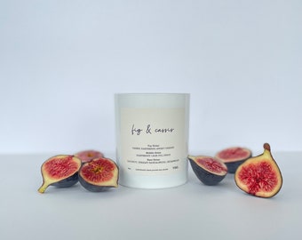 Fig & Cassis Soy Candle | Luxury Scented Candle | Handmade | Vegan Friendly | Gift | 220g of Scented Bliss