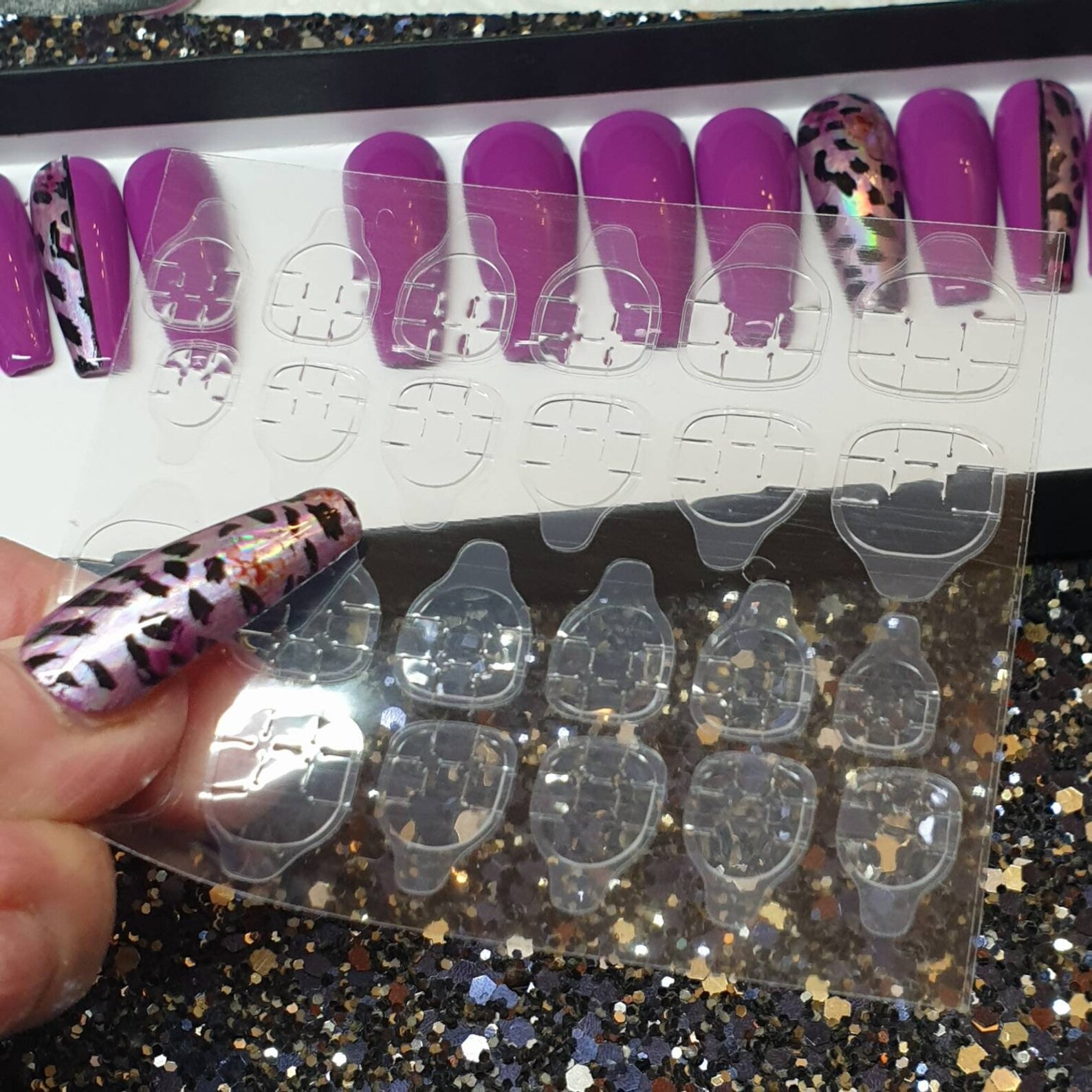 Glue sticker Press on nails adhesive tabs/ double sided sticky Etsy