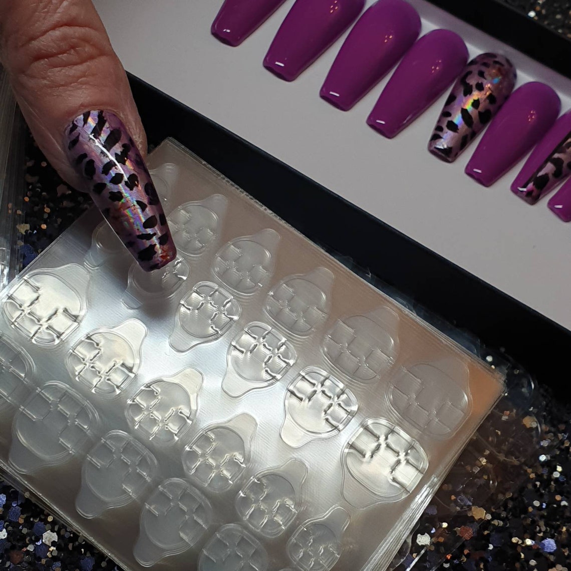 Glue sticker Press on nails adhesive tabs/ double sided sticky Etsy