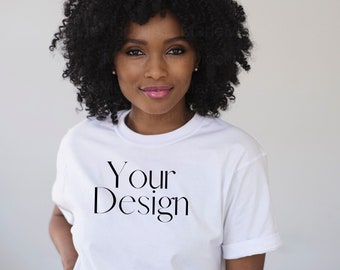 Business Casual Mockup Black Model Mockup Black TShirt Mockup Bella Canvas Black T Shirt Mockup Boss Lady Mockup Model Black Shirt Mockup