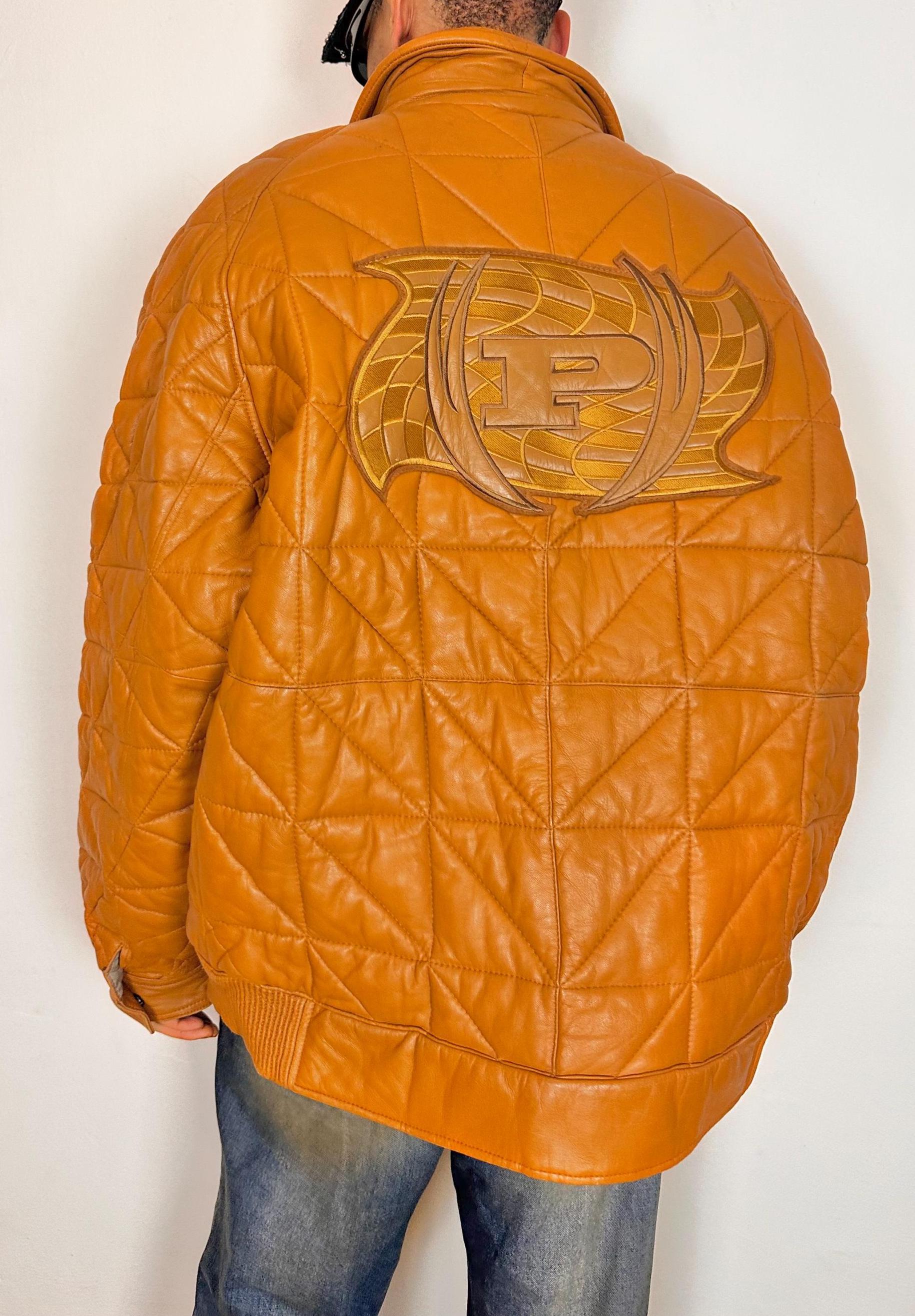 Phat Farm Leather Jacket - Etsy