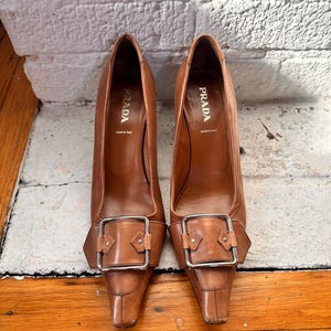 Prada Heels 38 - Etsy