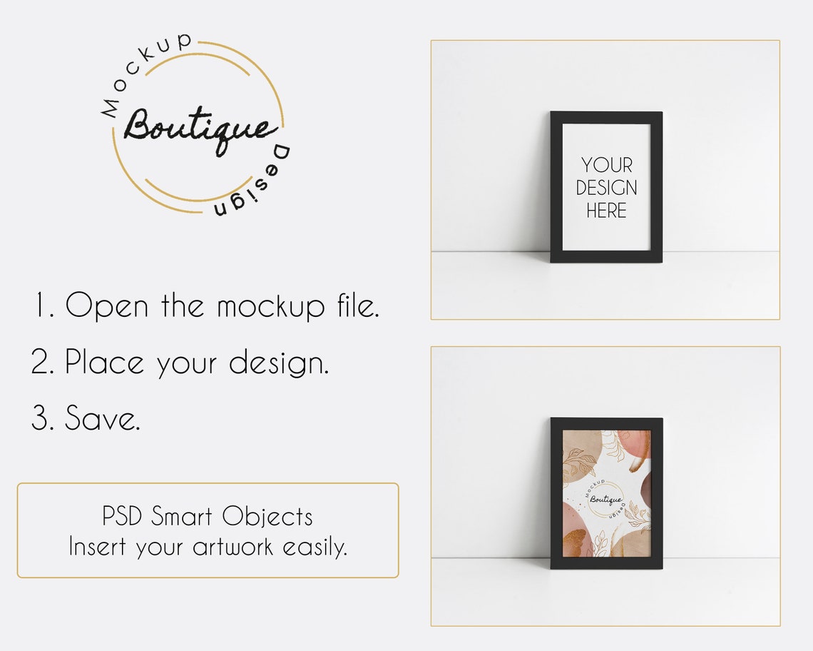 Download A4 Size Frame Mockup Simple Frame Mock Up Vertical Frame ...