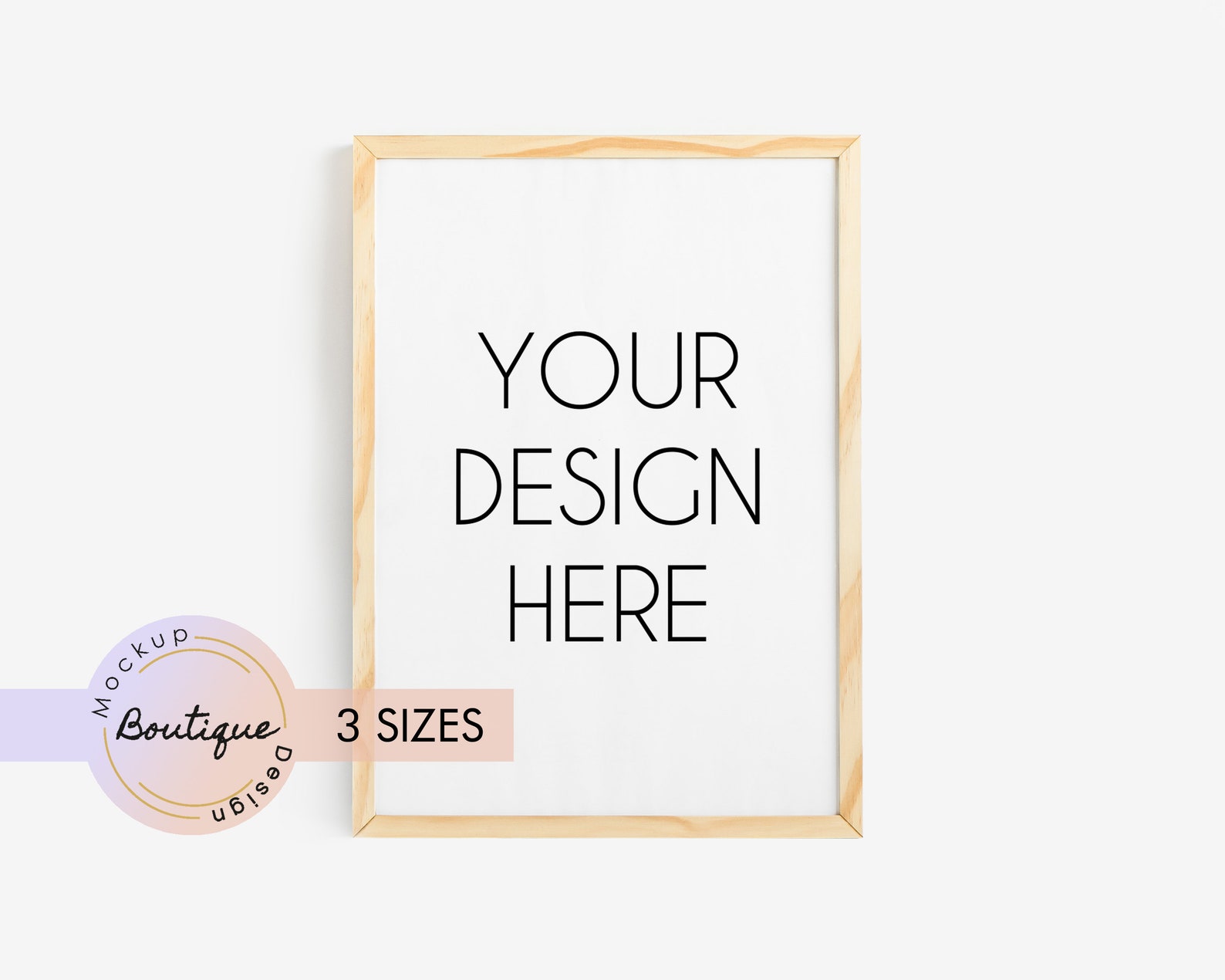 Download A4 Size Frame Mockup Thin Wooden Frame Mock Up Vertical | Etsy