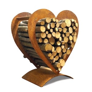 Rost Herz Holzregal Ohne Holz Bild 1