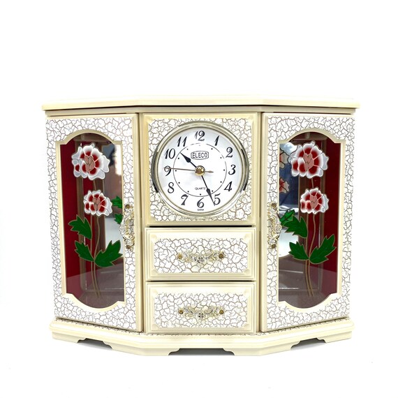 Vintage Eleco Quartz Ballerina Music Jewelry Box