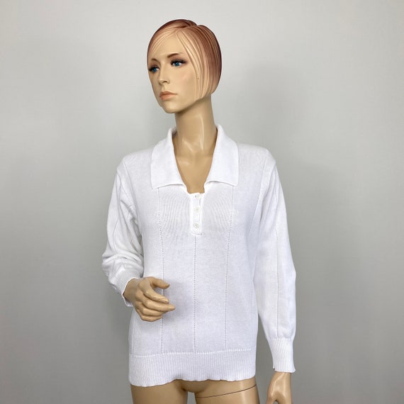 Vintage Christian Dior Separates White Sweater