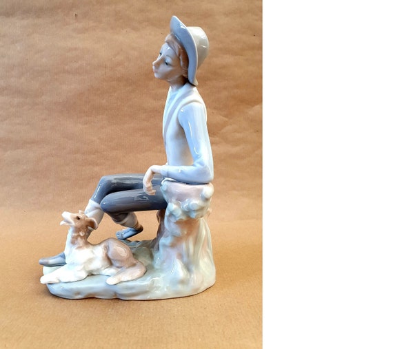 Lladro shepherd boy with dog discount