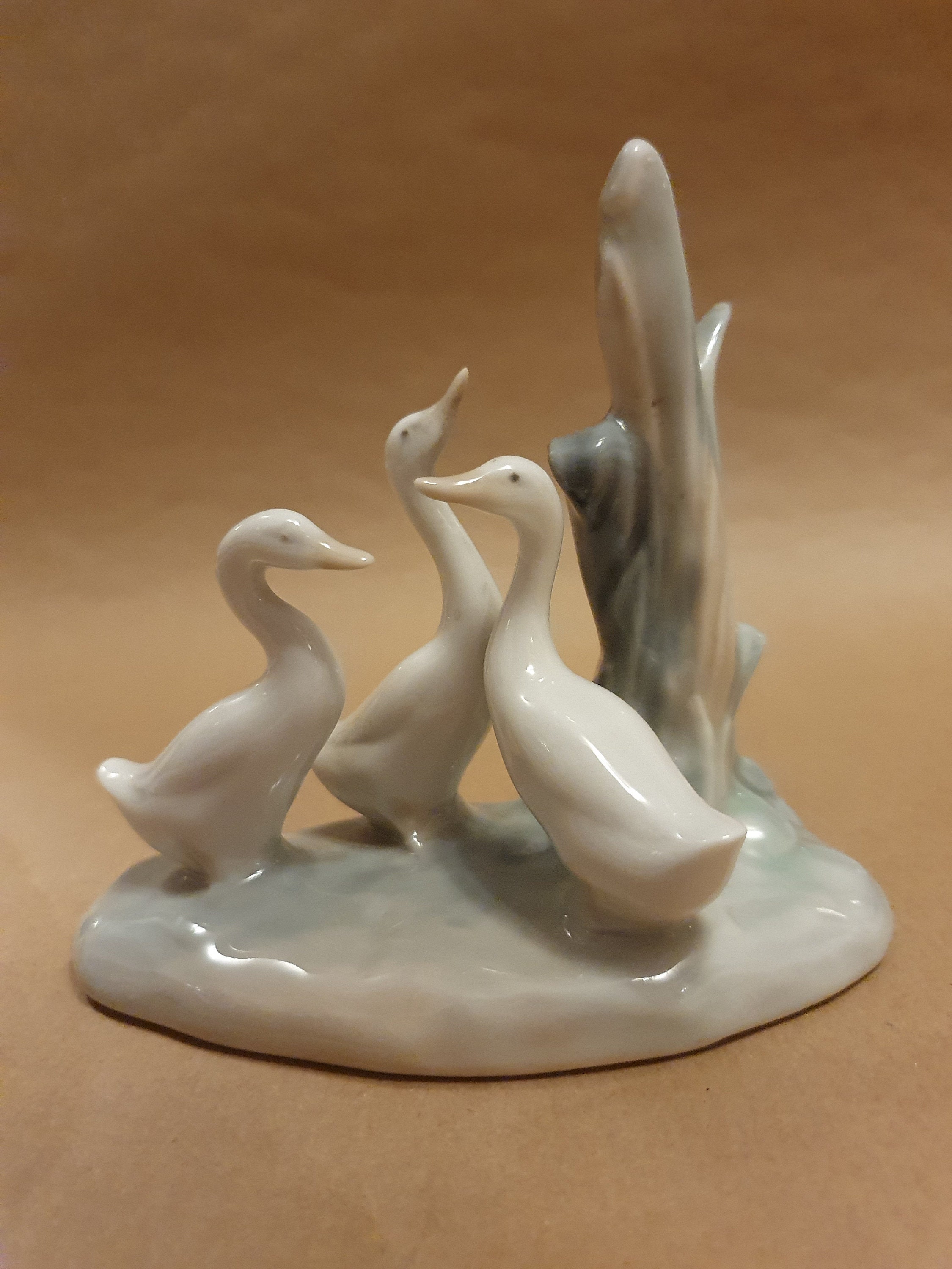 Lladro Nao Porcelain Ducks Group in Reeds Geese | Etsy