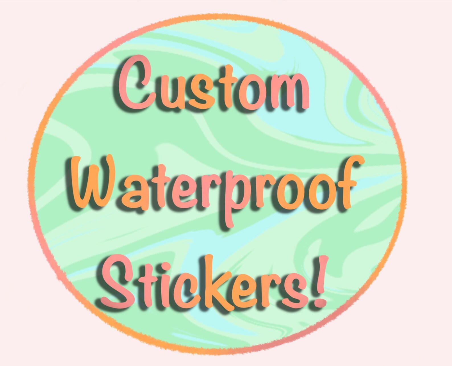 Custom Waterproof Stickers Please Read FULL Item Etsy