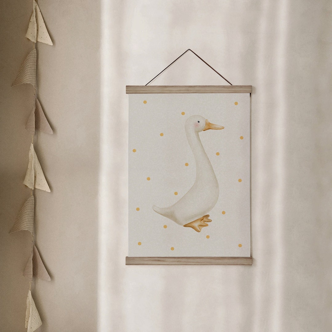Nursery Wall Art : Goose Print, Nursery Room Decor, Kids Room Wall ...