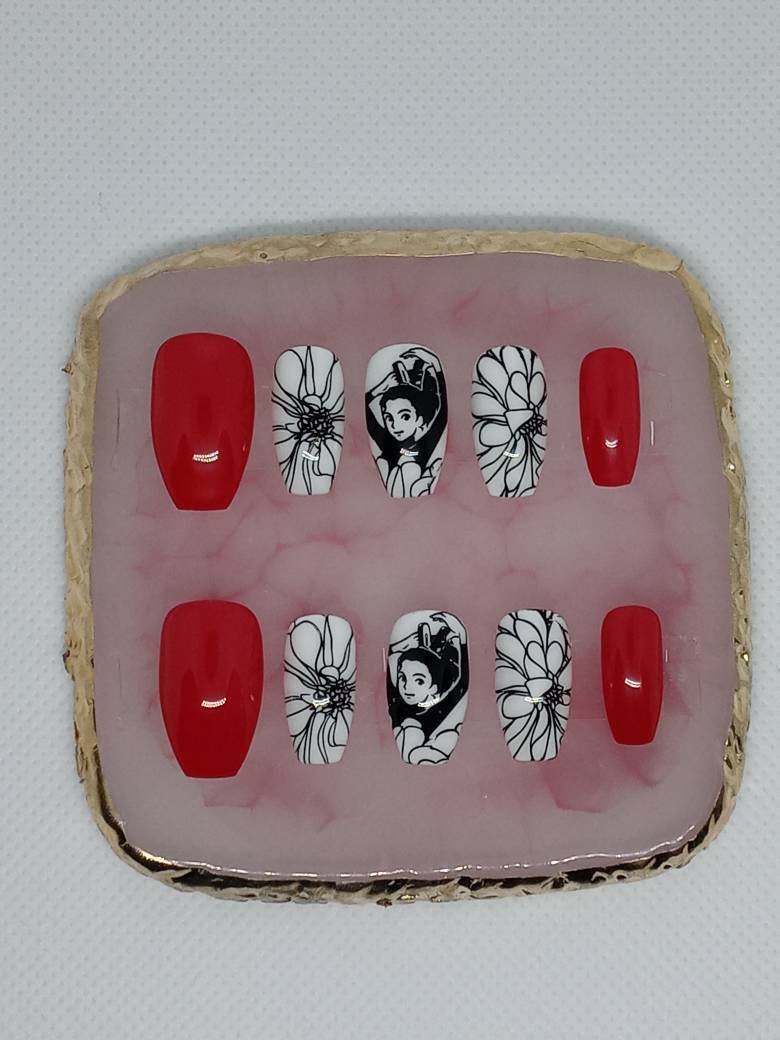 Secret World 10 Piece Made To Order Press On Nails Short Etsy