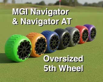 MGI Zip Navigator, Navigator AT and Motocaddy M7 Monster Stabilizing Oversized 5th Wheel Upgrade (Version 2)