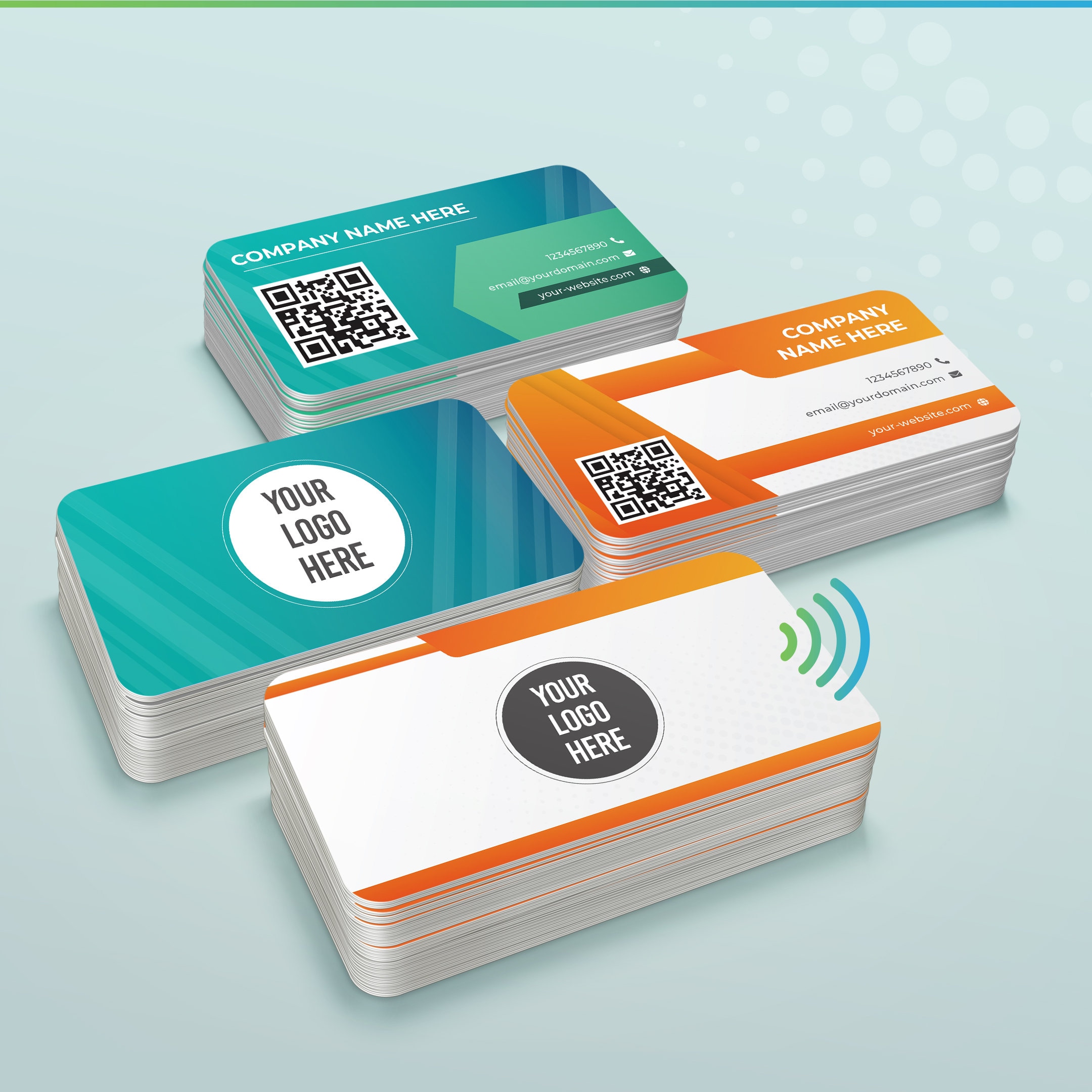 Custom Printed Smart Nfc Digital Business Card Double Sided - Etsy UK