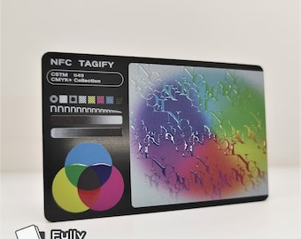 Personalized Metal NFC Digital Business Card | Tap vCard with QR code and Social Media Links | Smart Black Card | Matte/Gloss Finish