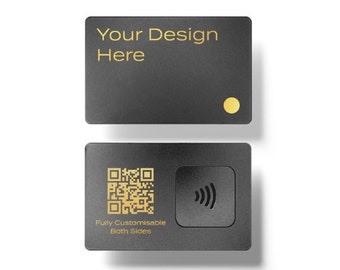 Tarjetas digitales totalmente metálicas: grabado en ambos lados