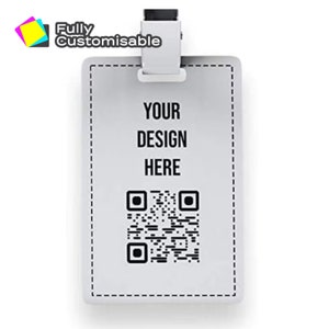 Badge aziendale digitale Smart NFC stampato personalizzato / Biglietto da visita ID in PVC rigido stampato fronte-retro / 144 byte
