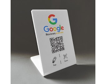Custom Printed Smart Wedding Table Talker: NFC & QR Code Stand for Instant Feedback