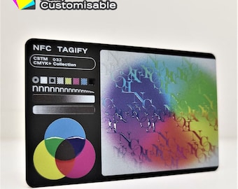 Personalized PVC NFC Digital Business Card | Tap Vcard with QR code and Social Media Links | Smart Black Card | Printed Matte/Gloss Finish