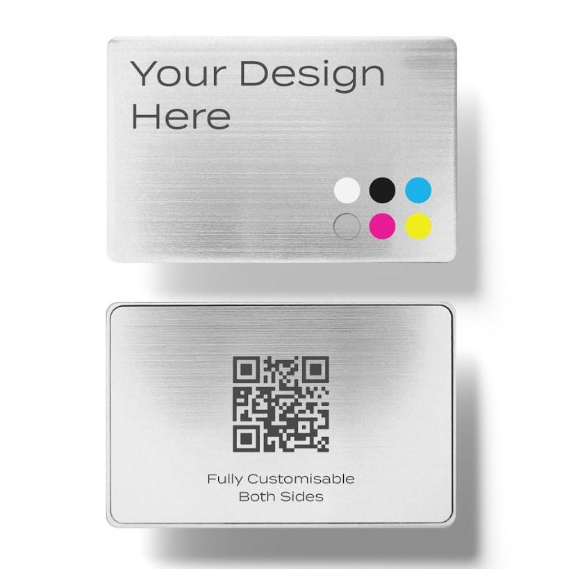 NFC Card For Entrepreneurs Smart Metal NFC Business Card – Customizable ...