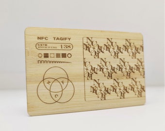 Wooden Digital Business Card - Engraving