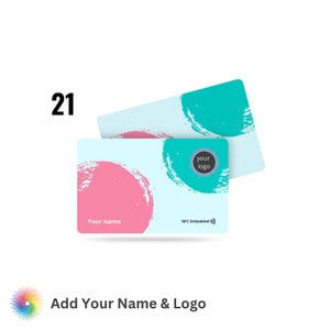 NFC Business ID PVC Card (Name & Logo)