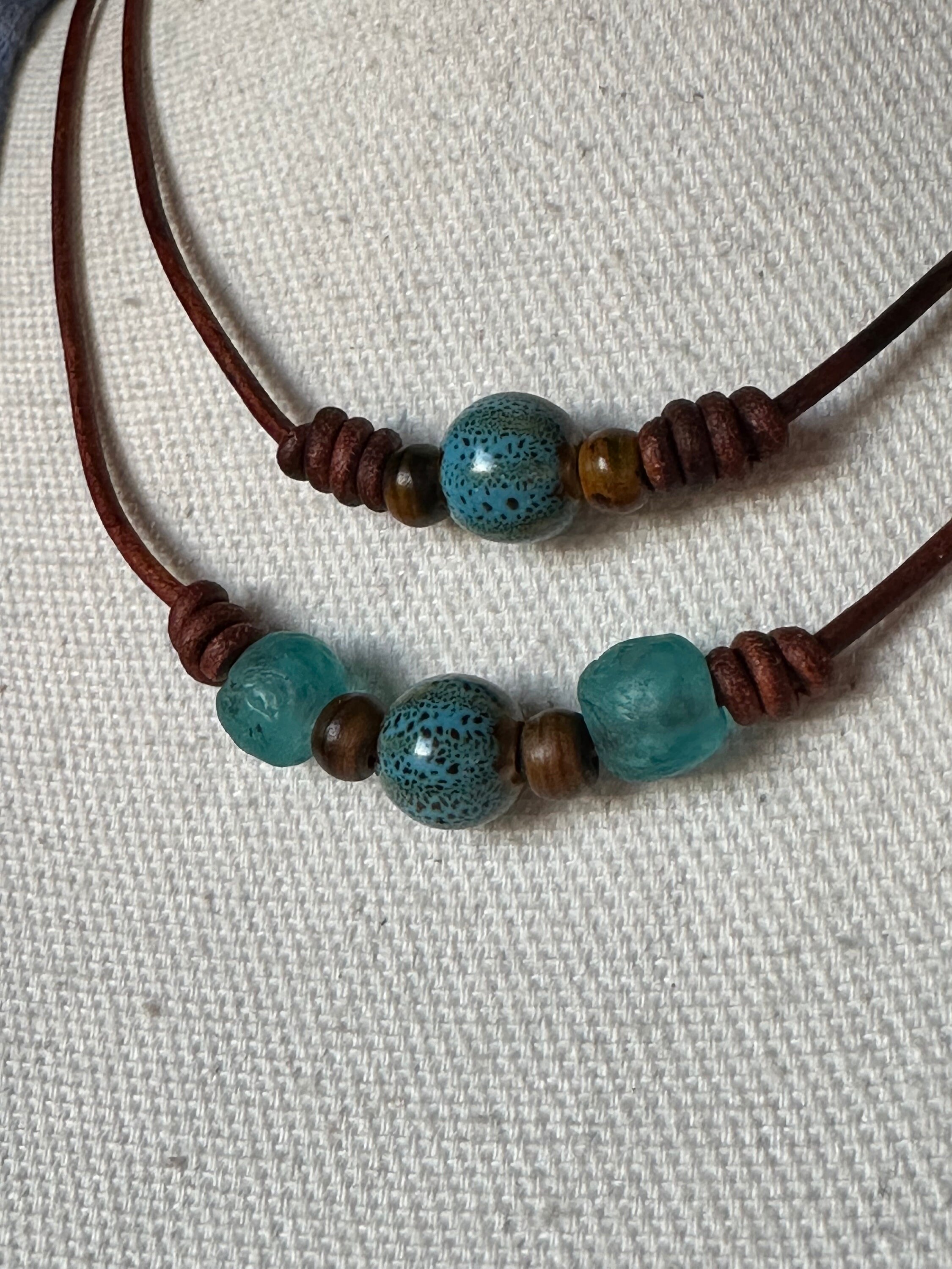 Bestie Leather Choker Green