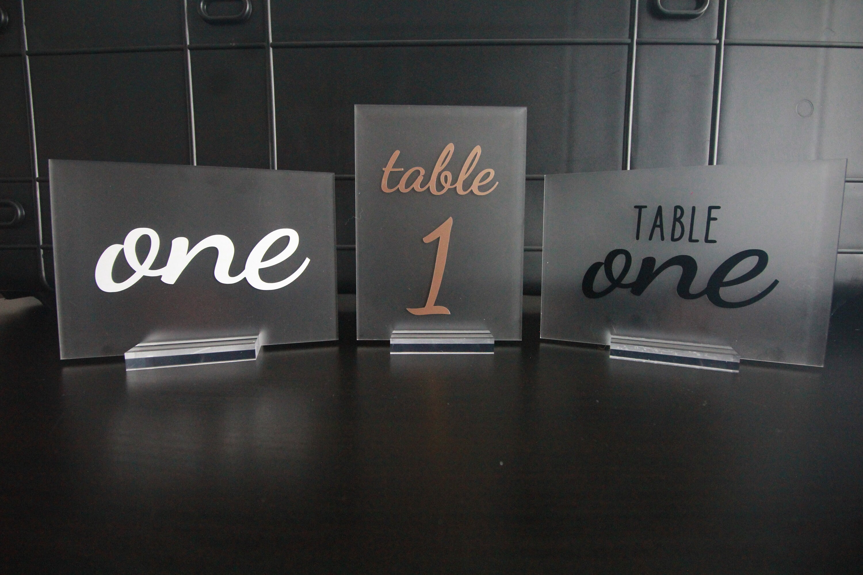 Acrylic Table Numbers Etsy