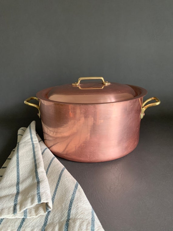 Handmade Copper STOCKPOT, Rustic Kitchen Vintage Cookware, Gaelic Cooking  Pot