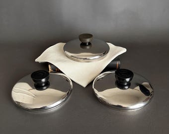 Tapa de olla pequeña vintage Rever Ware de 1 cuarto de galón, solo pieza de repuesto