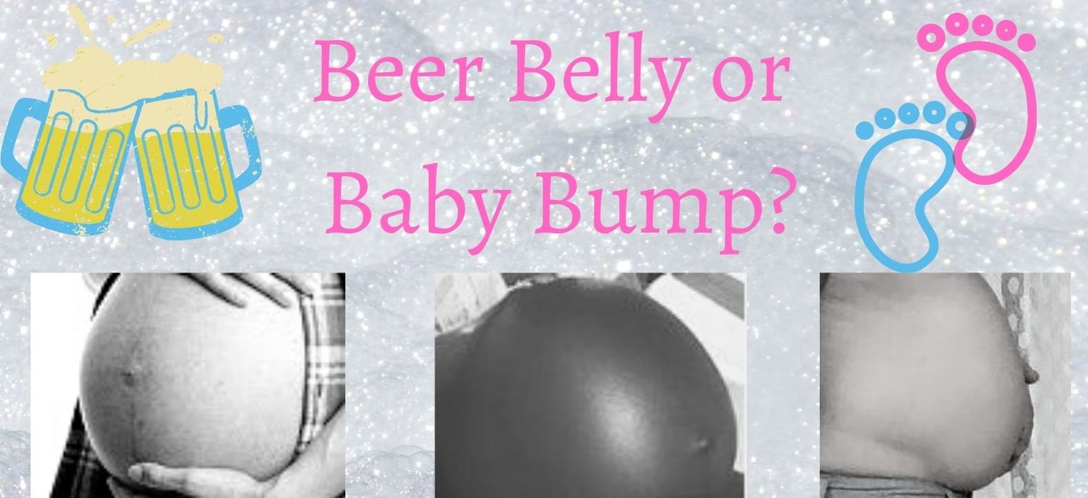 Beer Belly or Baby Bump Babyshower Game Instant Downloadable Etsy