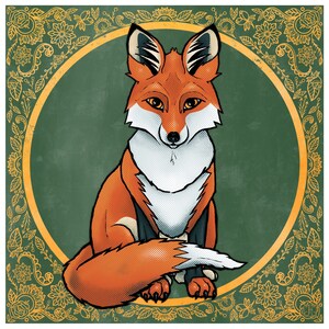 Digital Fox Print / Wall Art
