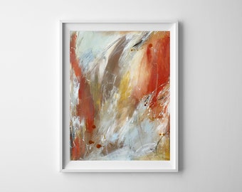 ORIGINAL ABSTRACT on Canvas Panel | 11” x 14” | Abstract Painting | Colorful Paintings | Art canvas | Earth Toned | Autumn