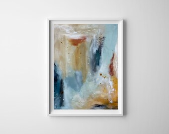 ORIGINAL ABSTRACT on PAPER | 11” x 14” | Abstract Painting | Colorful Paintings | Art Paper