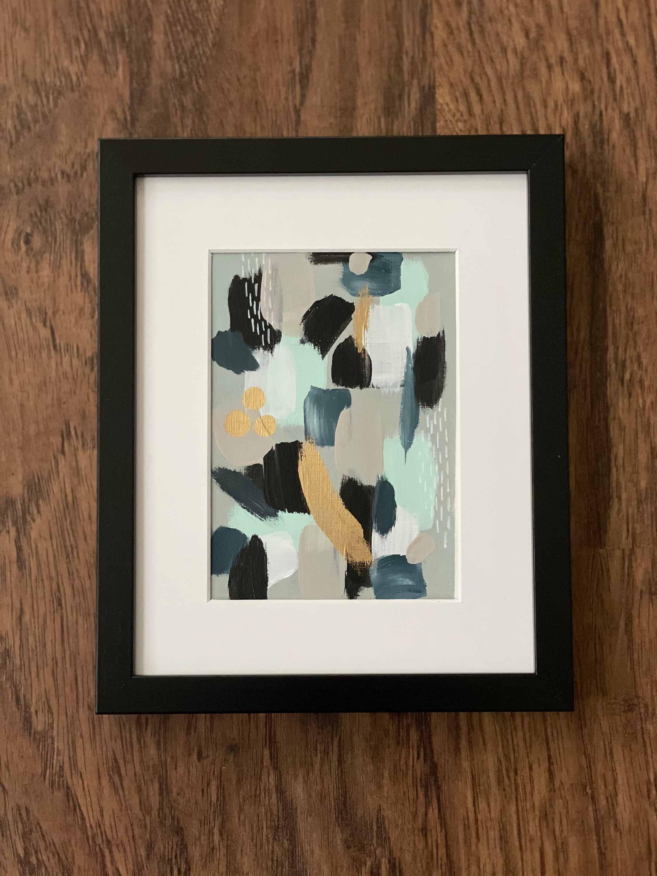 Framed Painting Original Abstract ABSTRACT Art Framed Etsy