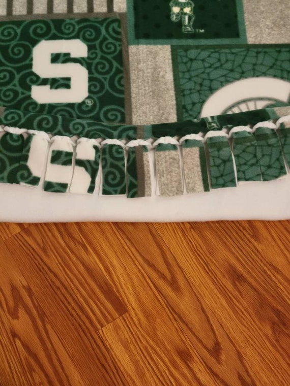 Michigan State University Fleece Tie Blanket Etsy