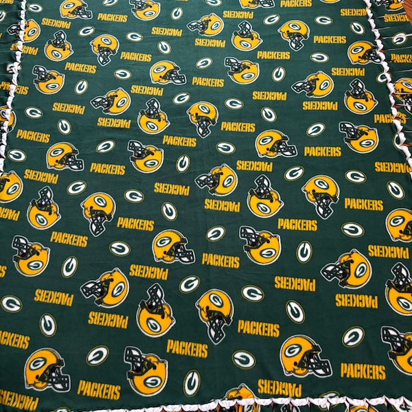 Green Bay Packers fleece tie blanket
