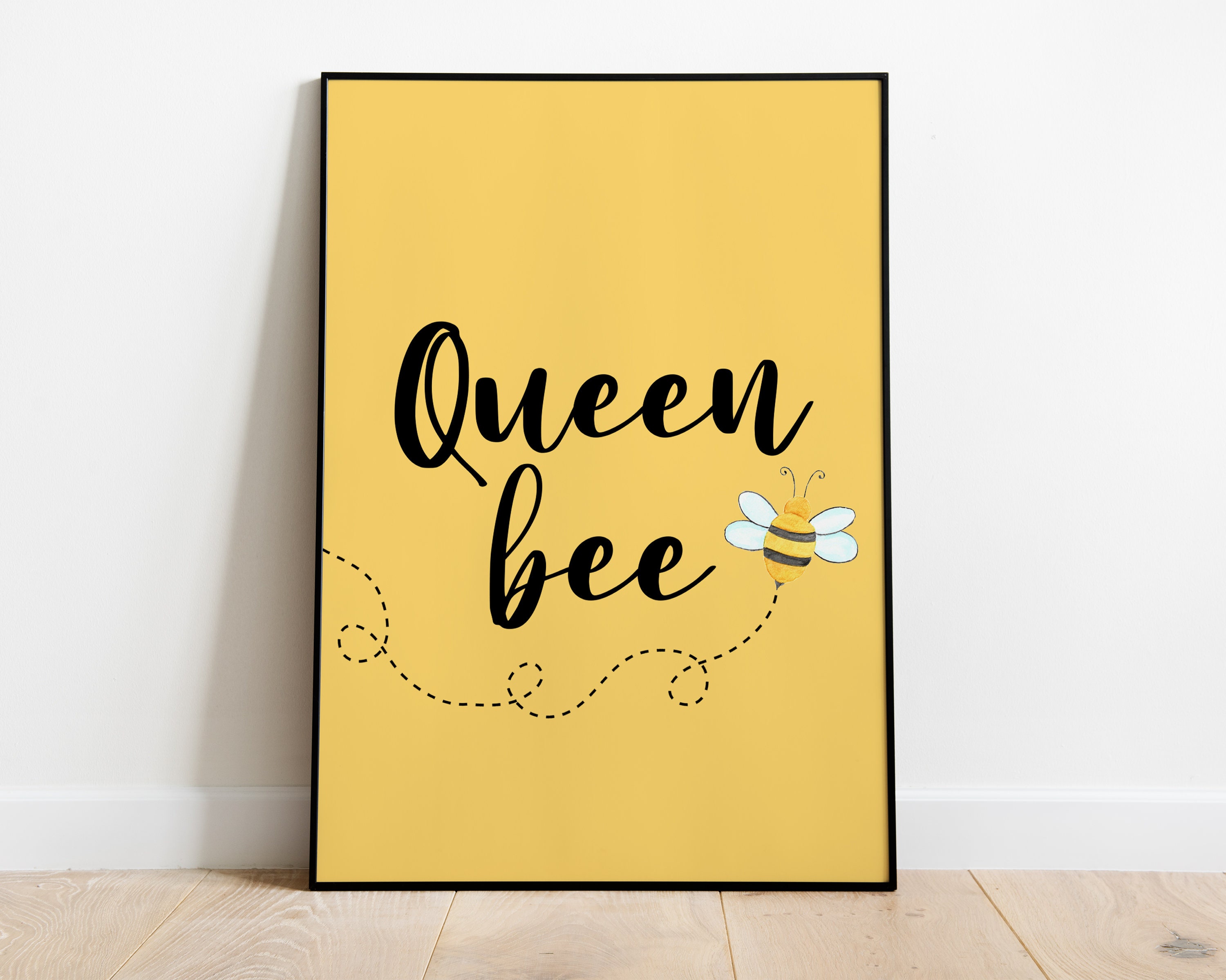 Queen Bee Print Queen Bee Wall Art Bee Print Queen Bee Bee Etsy