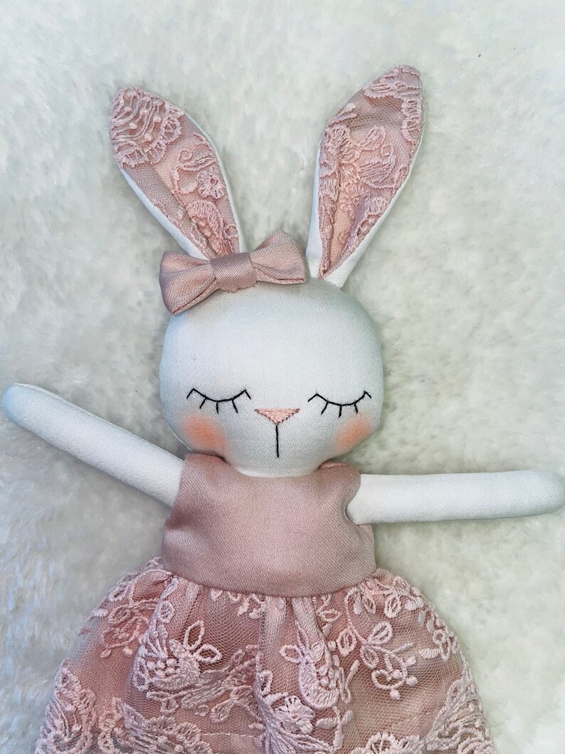 Personalized Doll Handmade Doll With Name Handcrafted Bunny Etsy