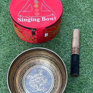 Singing Bowl-Tibetan Singing bowl Handmade-Yoga-Reiki-Sound Healing-Gifts for Her-Gifts for Him-Free Shipping