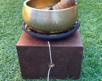 Tibetan Singing Bowl for Meditation Sound Healing | Mindfulness Gift Set